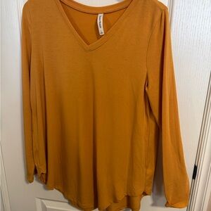 Zenana Premium Mustard Yellow V-Neck Tunic